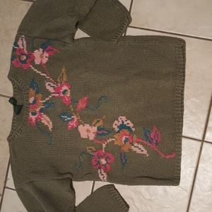 Vintage Ramie Floral Knit